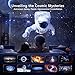 3D Galaxy Projector, AIRIVO 3D Visual Star Projector with 90 3D Scenes, Planetarium Projector with Bluetooth Speaker, Moving Stars, Night Light Projector for Room Decor, Kids Adults, Christmas Gifts