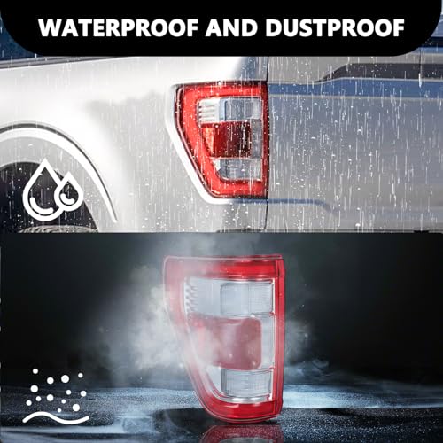 Image of Aosky LED Tail Light Assembly Compatible with 2021-2023 Ford F150 with Blind Spot Rear Taillight Brake Signal Lamp LH (Left Driver Side)