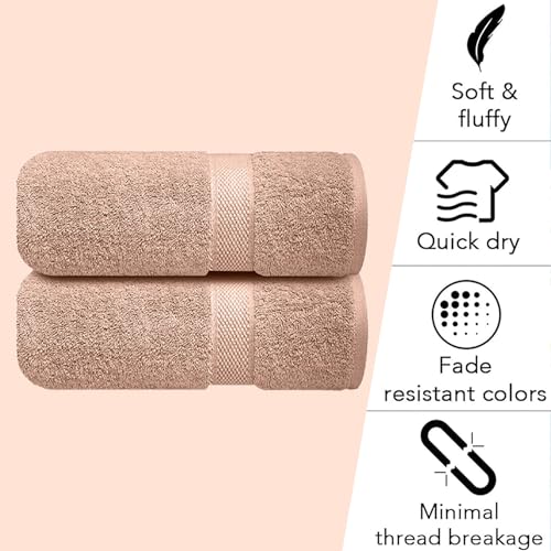 Image of Sulfar 100% Combed Cotton, Quick Drying Highly Absorbent, Luxury Hand Towel Set (Pack of 2, 40 X 70 cm) Nature Lux