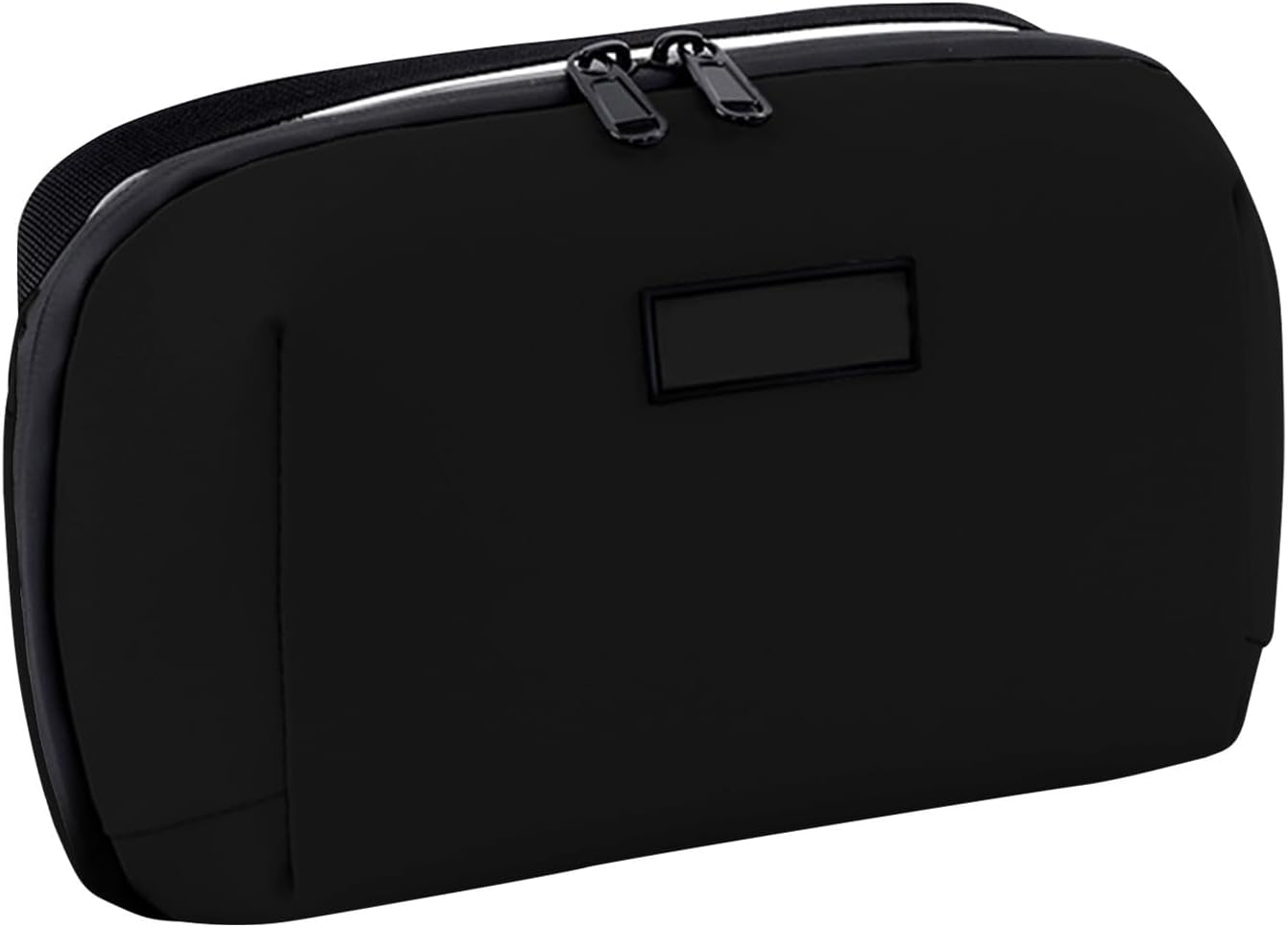 Generisch Cable Storage Bag, Tech Pouch Organiser, 8.86 x 5.12 x 3.15 inches Shockproof Zippered Cord Pouch for Phone, Cables, Gadgets, Passport, Business Travel, Commute and Daily Use, black, See