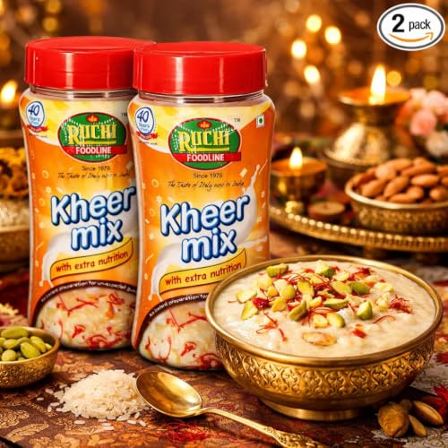 Image of Ruchi Instant Kheer Mix | Sweet Dish Dessert Mix | Creamy Indian Rice Kheer | 800g (400g x 2)