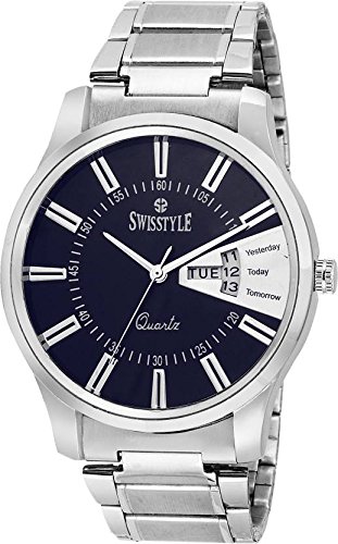 SWISSTYLE Karizma Day Date Everyday Analogue Blue Dial Mens Watch (B06XC2ZLZY) Amazon Price History, Amazon Price Tracker