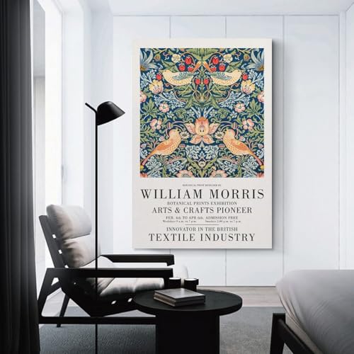 William Morris Botanical Print Toile Décoration Murale Salon 50x75