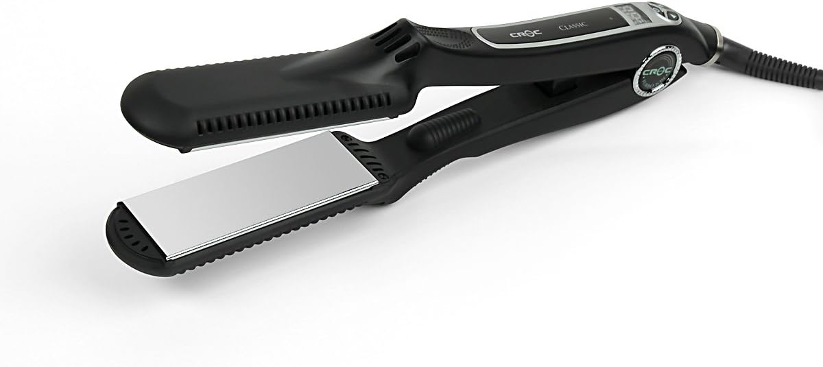 TurboIon Croc Titanium Regular 1" Hair Syling Flat Iron in Black