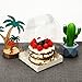 10 pezzi Scatola per torta trasparente con manico,Confezione regalo trasparente per torta,Scatole da forno in plastica quadrate trasparenti con coperchi,Scatole espositive per torte per dessert 4inch
