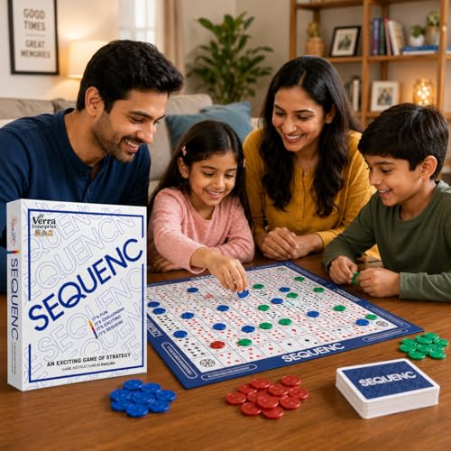 Image of The Original Verra Enteprise Sequenc, Strategy Game, Card Game, Board Game for Kids, Adults, Families, Educational, 2 to 12 Players, Activity Toy for Childrens, Gift Set for Kid, Ages 7+Year