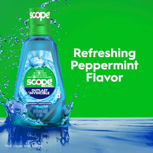 Crest Scope Outlast Mouthwash, Long Lasting Peppermint, 1 L (SG_B019FGCOW6_US) - image 7