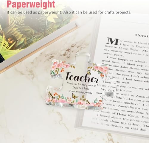 Image of Heart shaped plaque gift (Teacher)