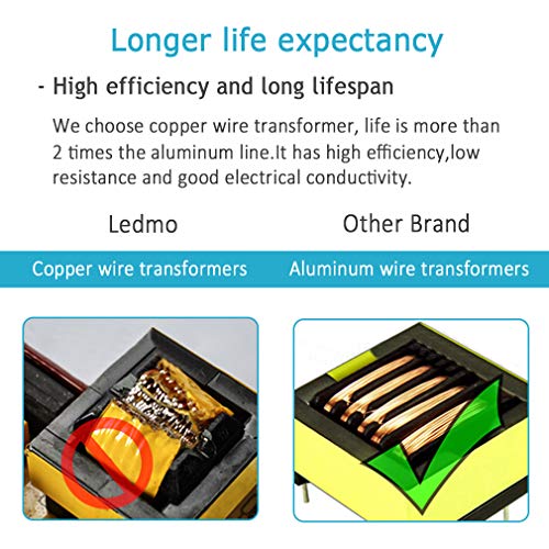 Ledmo OS908 Power Supply, Transformers,Led Adapter, 12V 5A 60 Watt Max Ac 100-240V To Dc 12V Led Driver thumb #4
