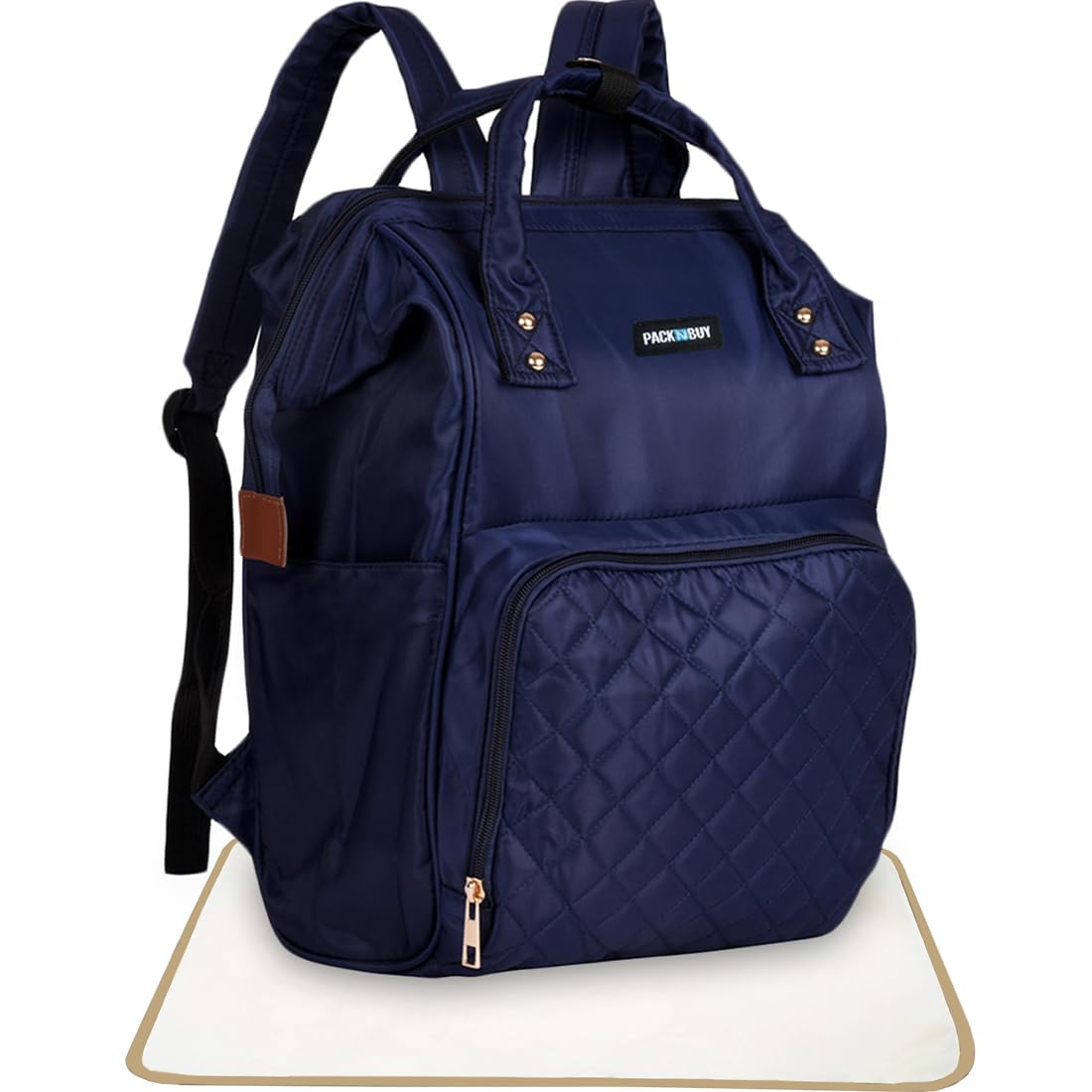 PACKNBUY Diaper Bag for Mothers Stylish Backpack for Travel (Blue)-picture-17