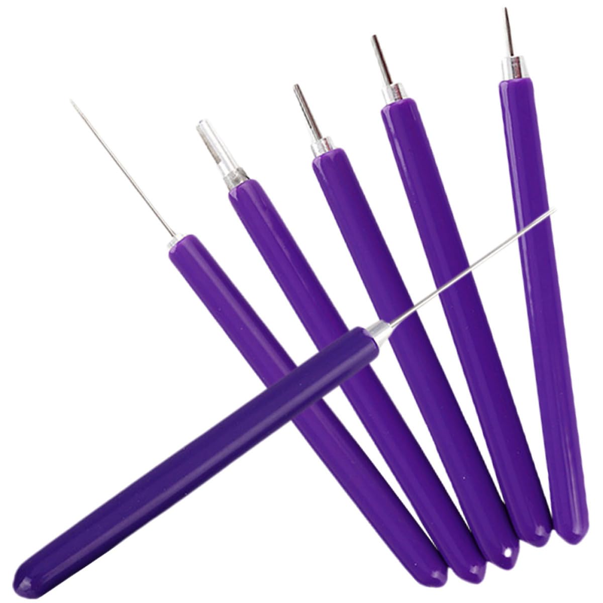 Bolígrafo ranurado de acero inoxidable SEWACC para filigrana de papel y scrapbook, 6 uds