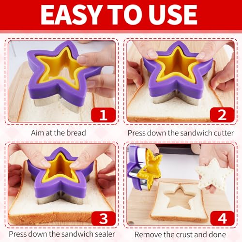 30% Off 22-Piece Kids Sandwich Cutter & Sealer Set - Image 6
