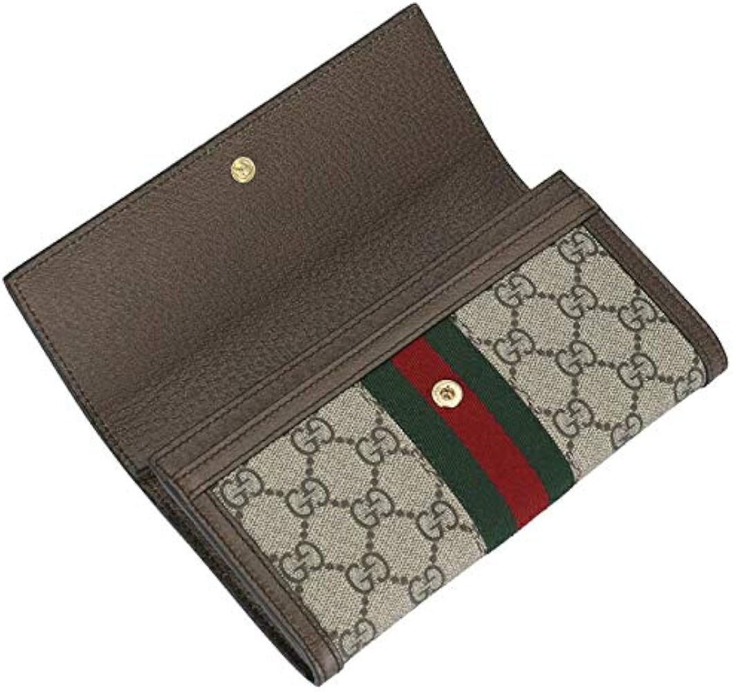 Amazon | [グッチ] 長財布 レディース オフィディア ブラウン 523153
