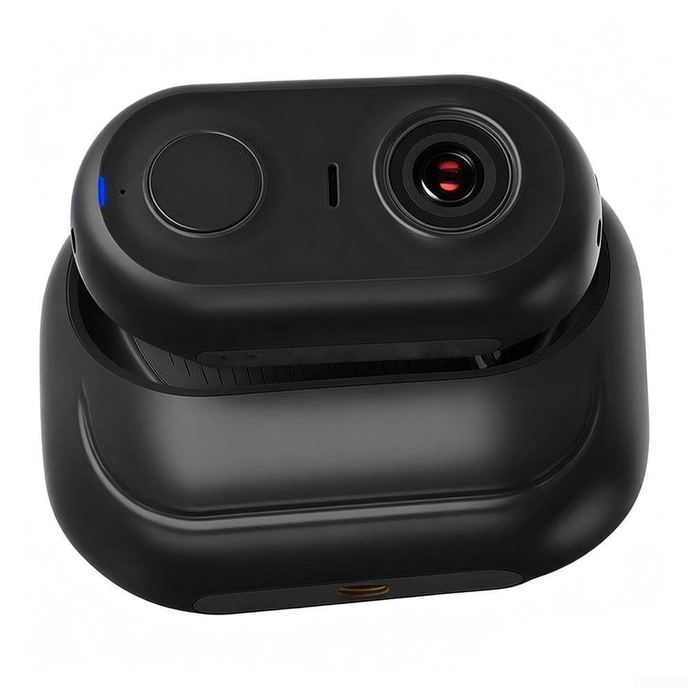 4K Thumb Action Camera POV per mini Body Cam 4K Thumb Action (bianco) | Risoluzione video 4K, dimensioni compatte 7x6x4cm, design leggero, perfetto per vlogging, viaggi in bicicletta