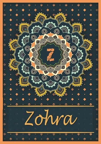 Zohra: Carnet de notes A5 | Prénom personnalisé Zohra | Monogramme Z | Cadeau d'anniversaire pour Zohra: Carnet de notes A5 | Prénom personnalisé Zohra | Monogramme Z | Cadeau d'anniversaire pour