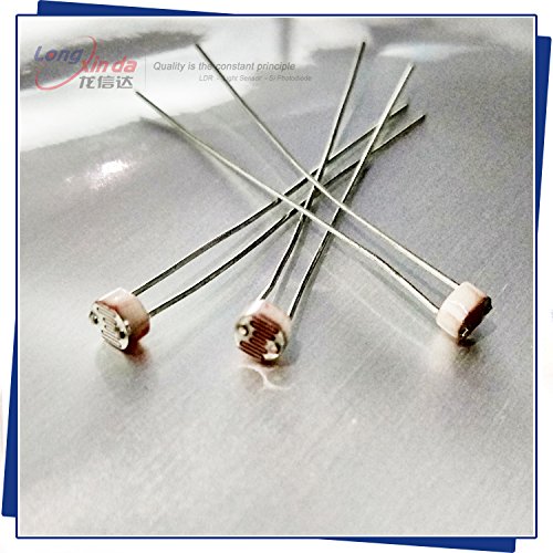 Photorésistance hermétique Pacakge foncé Resistance : 10mohm/à la lumière : 90–150 Kohm LDR To18 Série Light-dependent résistance, 0