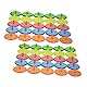 Golf Markierungswerkzeug 50 StüCk Transparente Ballmarker FüR Golf Und Baseball ZufäLlige Farben Leicht Zu Tragen Durchmesser 2.4Cm