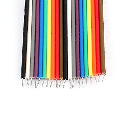 Aexit 5 piezas jumper cable hembra 50cm 2.54mm 4P miniatura 2