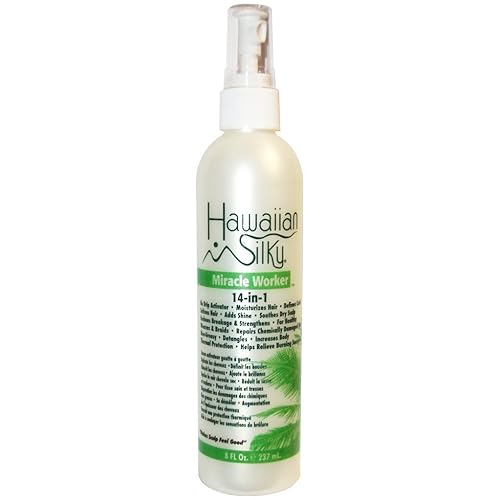 Hawaiian Silky Miracle Worker - Acondicionador sin enjuague 14 en 1, 8 onzas