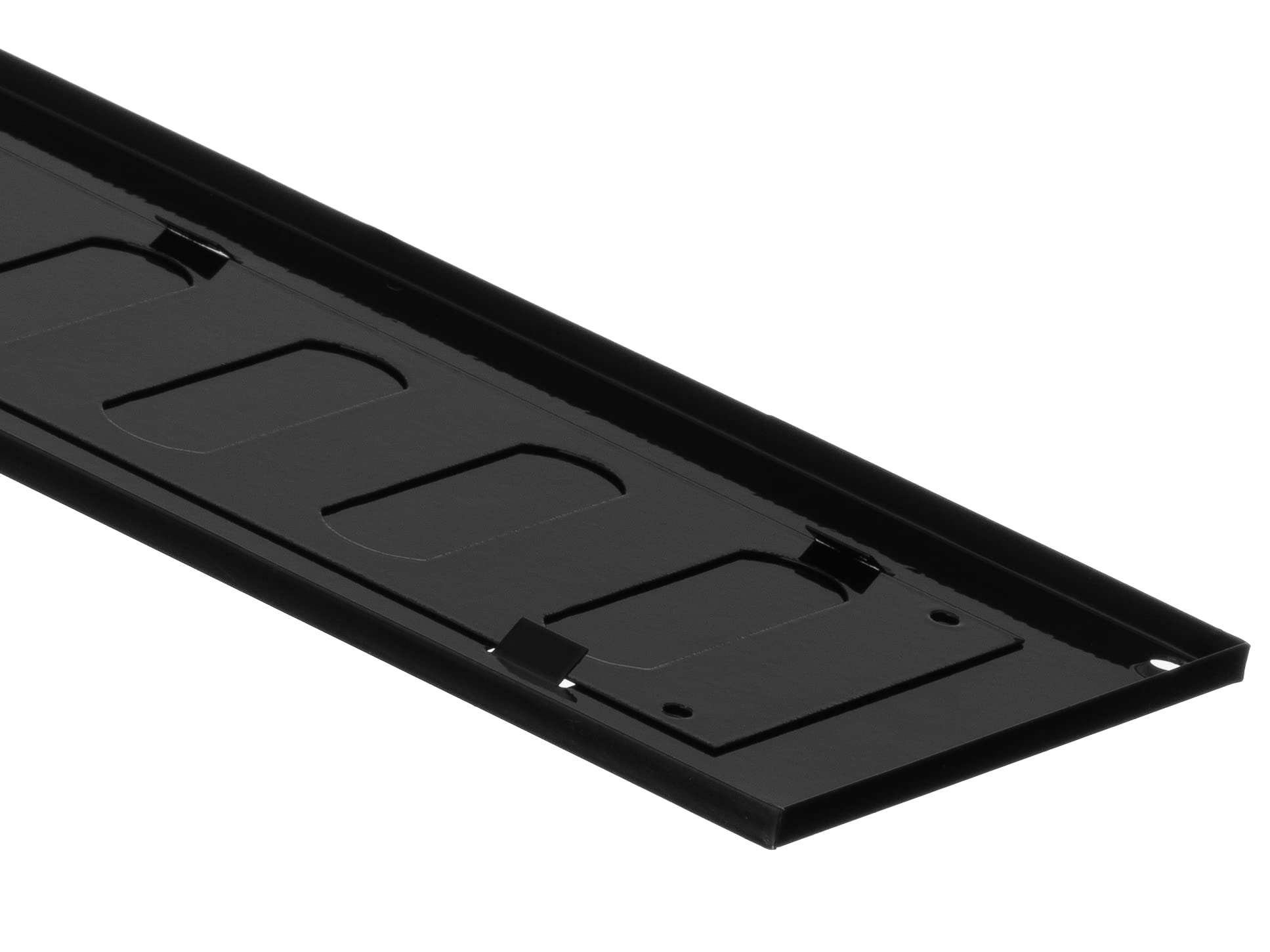 Steinberg14 Noir 300x100mm Réglable Grille d'aération en Métal - Grille de Ventilation avec Réglage Coulissante