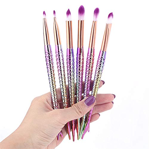 Pinceaux de maquillage rose pour le visage et les yeux, lot de 7 à 10 pièces