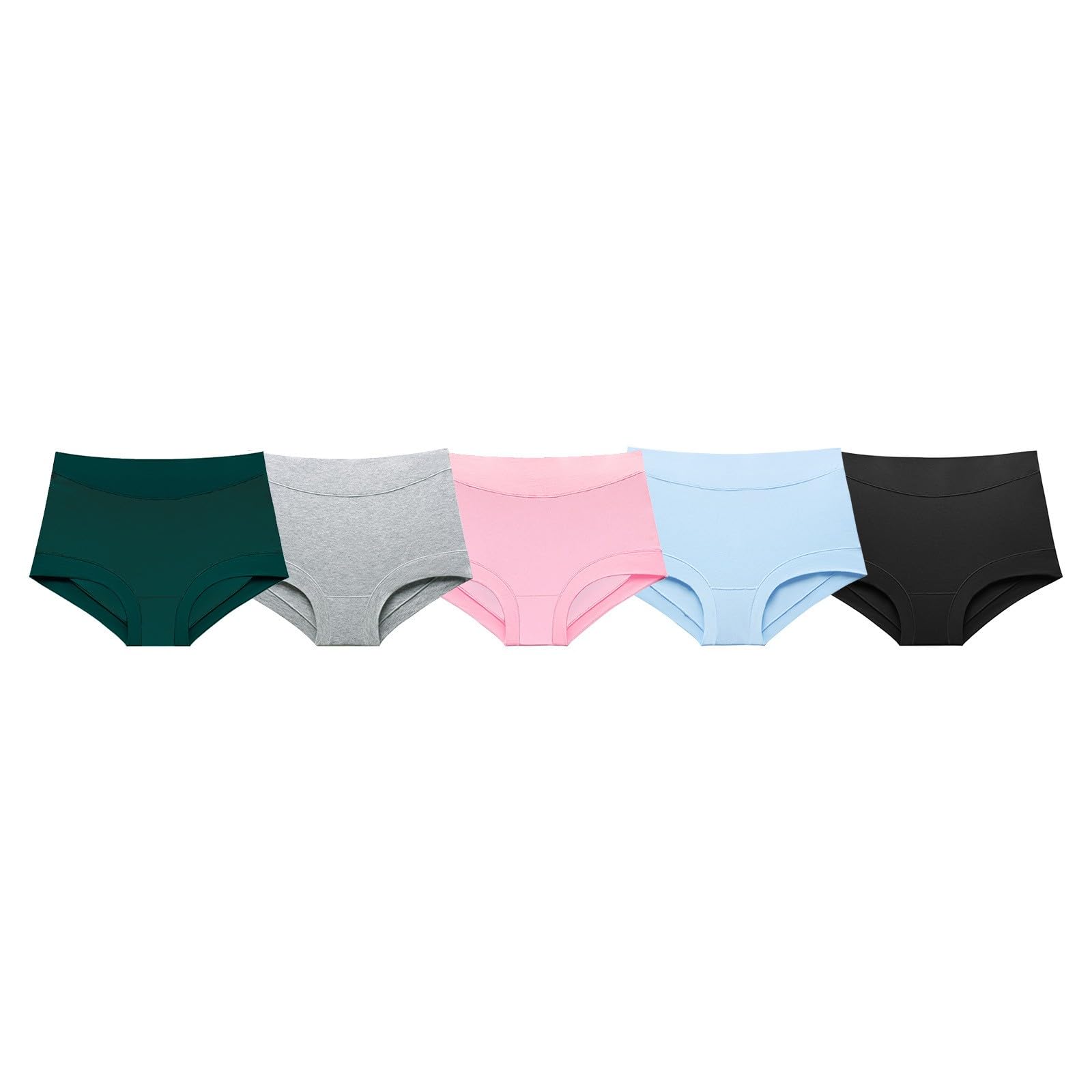 Genérico Bragas Mujer Reductoras Altas Pack de 5 Braguitas Mujer Talla Grande Push Up Panties Calzones Suave Comodos Transpirables