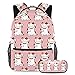 Mochila escolar con estuche para lápices, mochila ajustable de gran capacidad para escuela, camuflaje de gato, Multicolor2