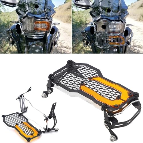 Support de lumière avec patch orange et grille phare moto GS
