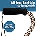 DMI Adjustable Designer Cane with Offset Handle and Strap, Leopard, Multi-colored