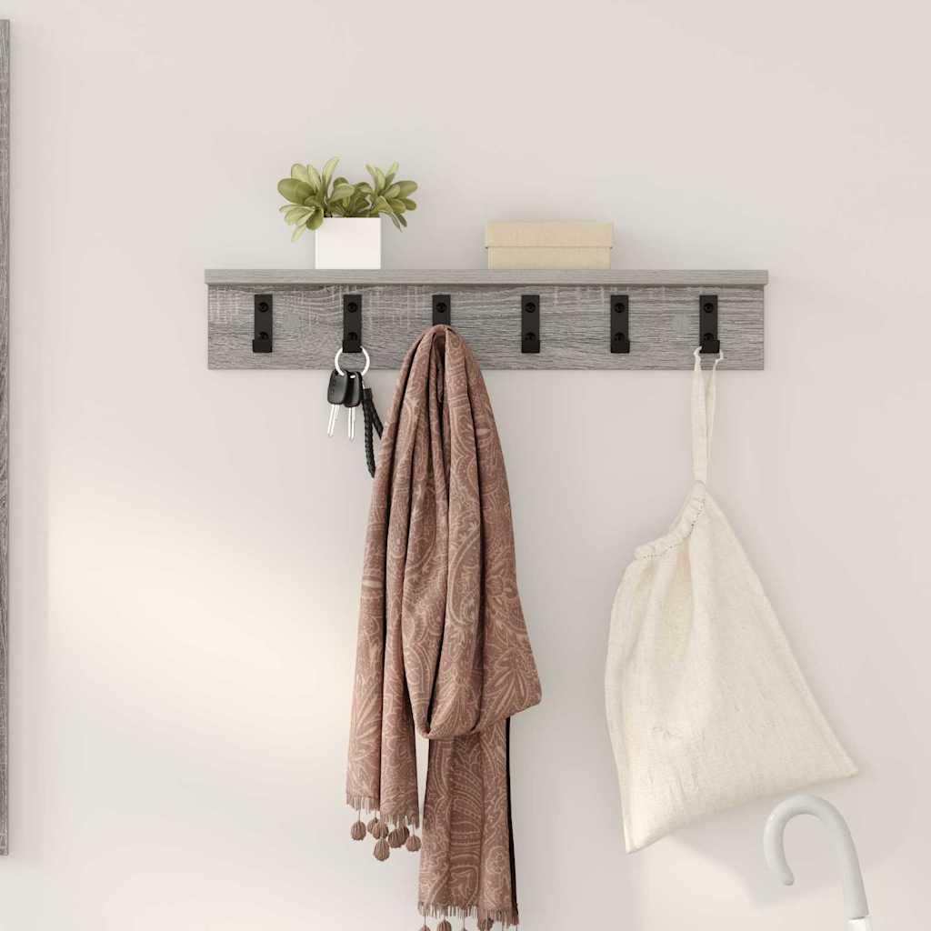 Étagère flottante pour petit espace 60cm | Table de chevet murale gris