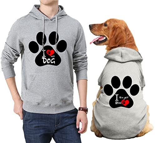 Harbyel Dog Hoodies For Medium Dogs Girl Boy,Hooded Sweatshirt For Dog Cat Owner And Pet Shirts Are Sold Separately #TOP7
