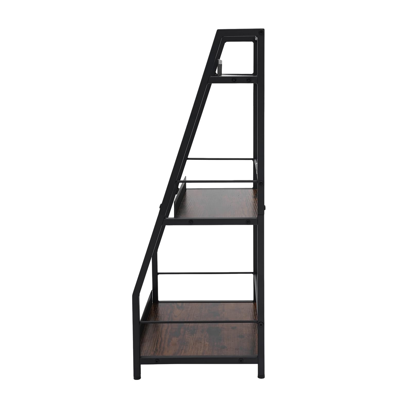 Liquor Cabinet Mini Bar a 3 livelli, scaffale per vino autoportante per whisky, angolo bottiglia liquido display scaffale con recinzioni e piedini regolabili per casa, cucina, sala da