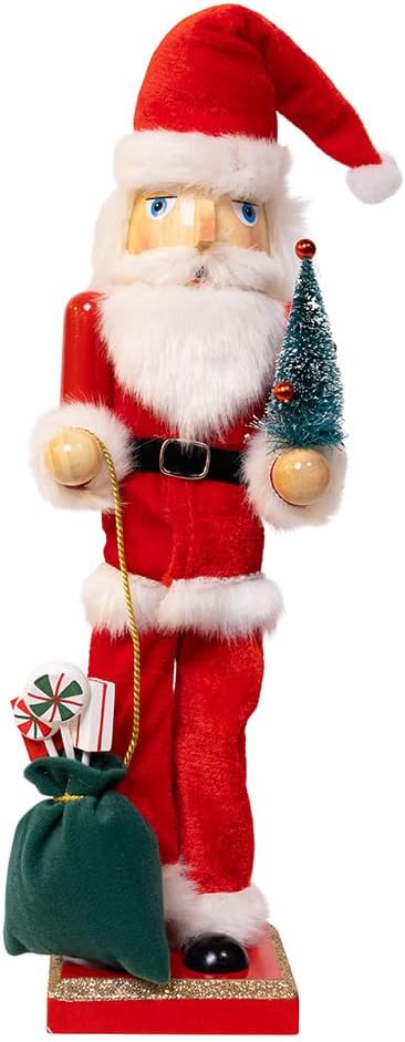 Kurt Adler 15" Santa with Gifts & Tree Nutcracker!