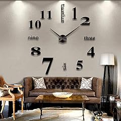 LZYMSZ DIY Wall Clock Modern 3 D Wall Clock with Mirror Numbers Stickers for Home Office LZYMSZ DIY Wall Clock Modern 3 D Wall Clock with Mirror Numbers Stickers for Home Office product