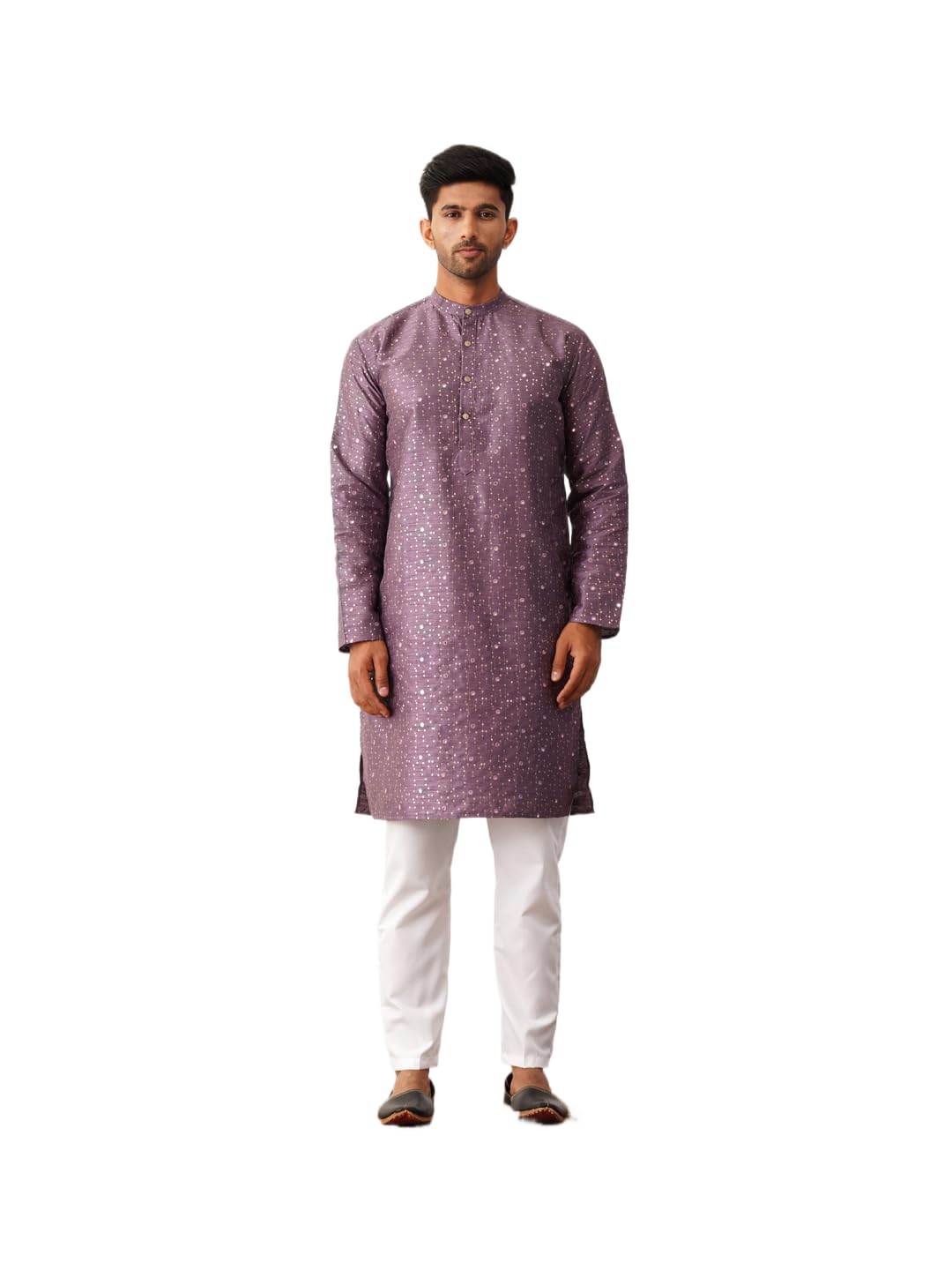 jompers Men's Embroidered Mirror Work Kurta Payjama Sets.-picture-47