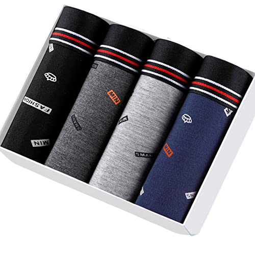 Calzoncillos bóxer de algodón y modal premium en pack de 4 unidades