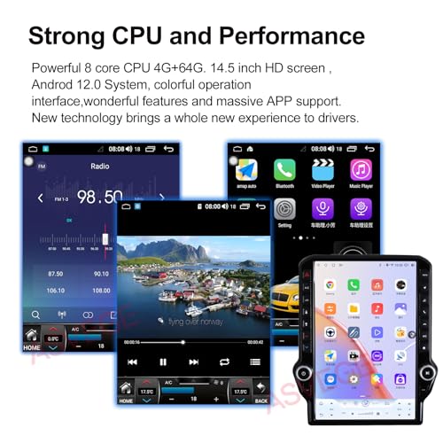 Radio con Pantalla 14.5" para Dodge RAM 1500/2500/3500 2013-2018 miniatura 3