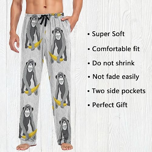 Image of Fisyme Mens Pajama Pants Men's Pajama Bottoms Soft Sleep Lounge Pj Pants