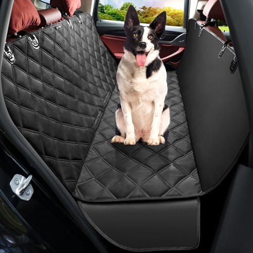KYG Funda Coche Perro Impermeable & Antiarañazos & Antideslizante Funda Perro Coche con Anclajes de Asiento, Lavable a Máquina, Duradera, Protector Coche Perro Universal para Camión,SUV 135x146cm
