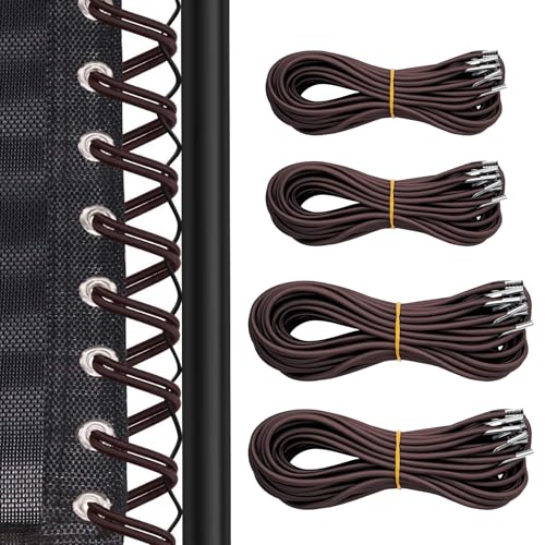 CHUANFU 4 Pièces Remplacement Corde, Remplacement Élastiques Universelle, Elastique pour Transat, Installation Facile et Durable, Lacets Elastiques pour...