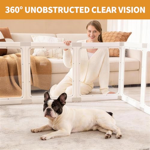 Zendova Acrylic Dog Playpen Indoor for Small Dogs & Puppies by Zendova - Image 3
