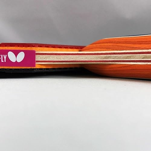 Miniatura 5 de Butterfly RDJ S3 Shakehand - Raqueta de tenis de mesa - Buen giro. Mejor velocidad. Control aún mejor - Recomendado para jugadores de nivel