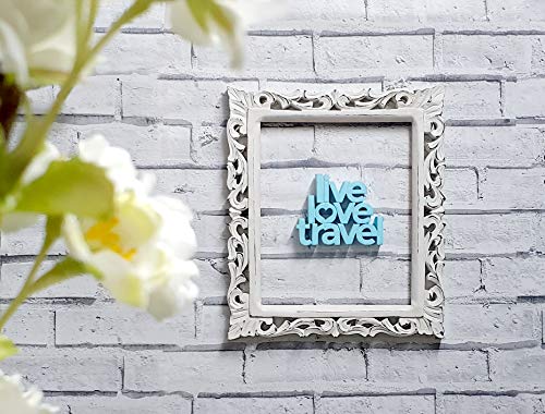 Image of NUKKAD TALES Live Love Travel Showpiece Blue Aesthetic Home Decor - Ideal for Living Room, Center Table, or Bookshelf