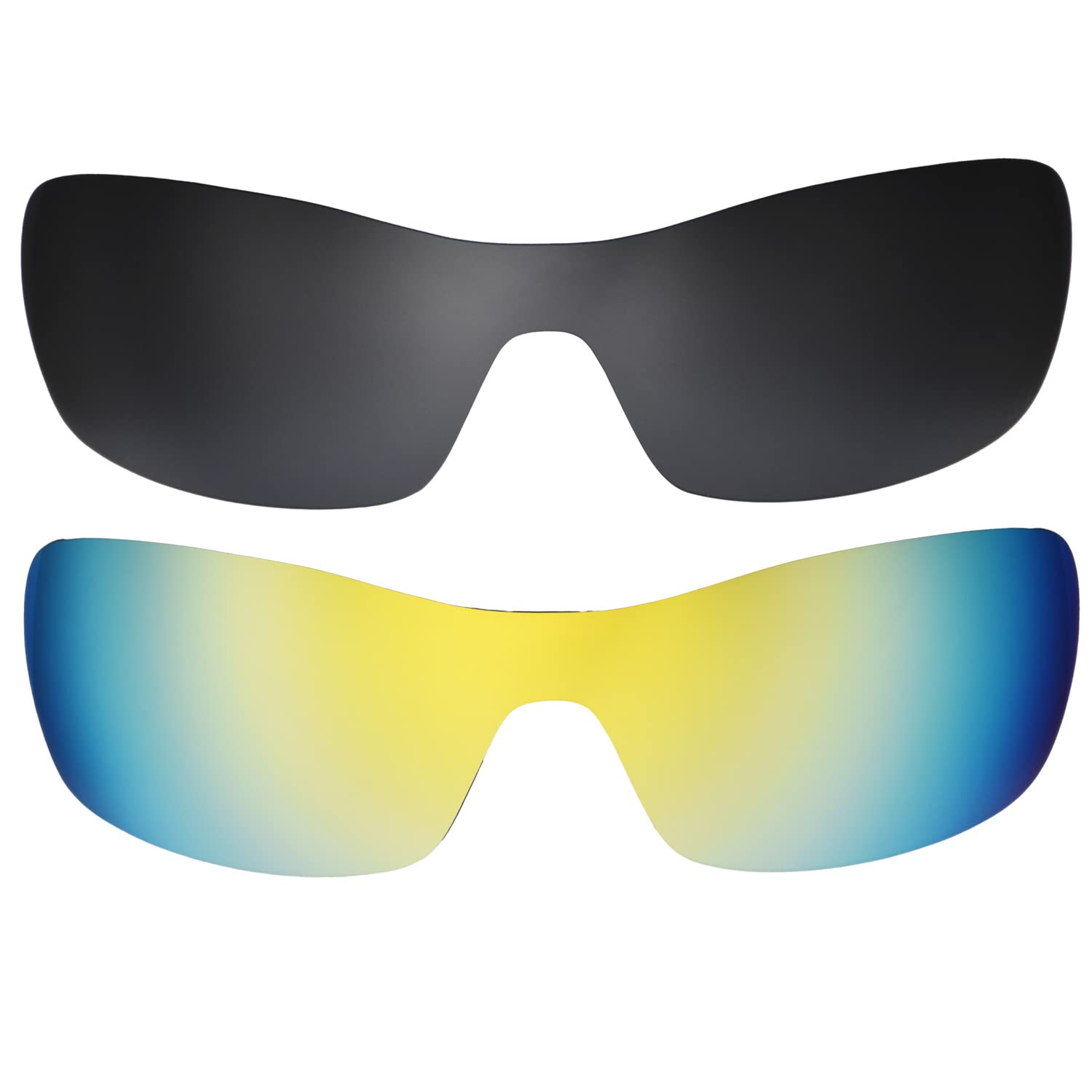 Lentes Radar Edge negro oro de 24 quilates con protección solar y ajuste exacto 7