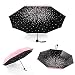 Meiyijia Paraguas Plegable, Mini Paragua,Paraguas Ultraligero, (99% UV Resistencia &100% Impermeable) Doble-Uso...