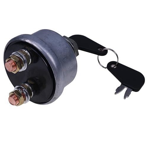 Miniatura 3 de Solarhome Master Disconnect 7N0718 7N-0718 7N0719 7N-0719 7H7290 Interruptor de encendido con 2 llaves 8H5306 para excavadoras Caterpillar Cat,