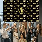 VIP Party Decorations 71 Inch VIP Banners Red Carpet Backdrop Background Movie Night Theme Background for Now Showing Theater Birthday VIP Party Supplies (Black VIP) - Image 5