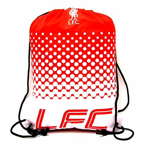 Liverpool FC Official Soccer Crest Design Fade Gym Bag (One Size) (Red/White)