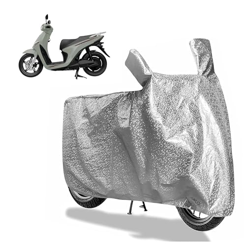 Image of Sulfar Bike Cover for VinFast Evo200 / Feliz S (EV) (Electric Scooter) | Waterproof, Dustproof & UV Protected | All Weather Two Wheeler Cover (Silver) New 2026 Variants