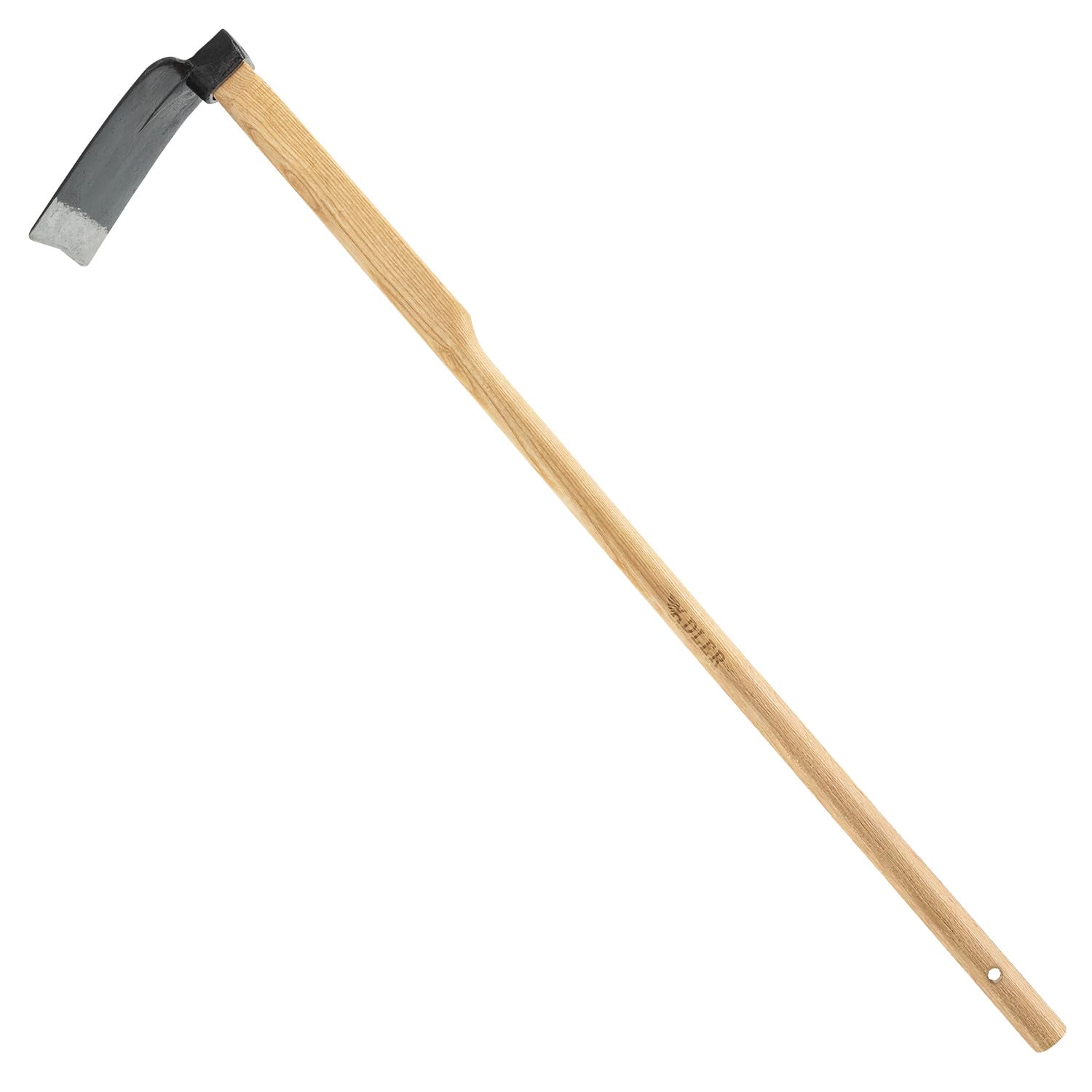 ADLER Feldhacke Gartenhacke – 105/135 cm FSC®-Eschenstiel, geschmiedeter C45-Stahl, Blatt 180x120 mm, Heilbronner Hacke, robust & langlebig, ideal zum Auflockern von Böden (Natur, L - 1350 mm)